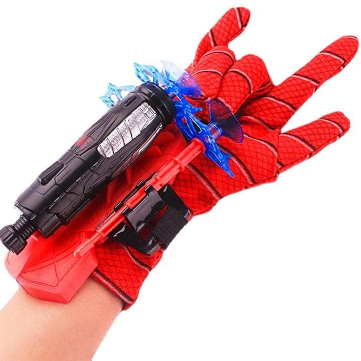 Original Cup® - Guanto Lancia-ragnatele per Bambini e Adulti - Lanciatore di Freccette con Ventose - Costume da Supereroe dei Fumetti - Costume di Halloween Cosplay