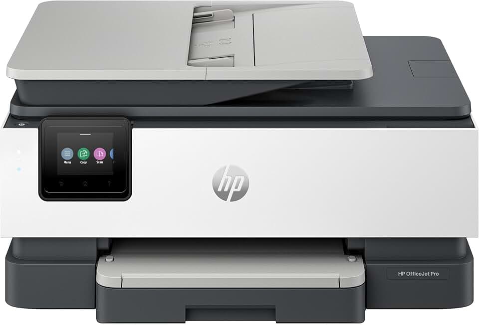 HP OfficeJet Pro 8135e 40Q47B, Stampante Multifunzione a Getto d'Inchiostro A4 a Colori, Fronte e Retro Automatico, 20 ppm, Wi-Fi, 3 Mesi di Inchiostro Instant Ink Inclusi, Grigia