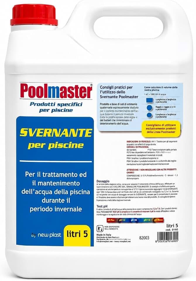 0160 Svernante Liquido per Piscina, 5 L