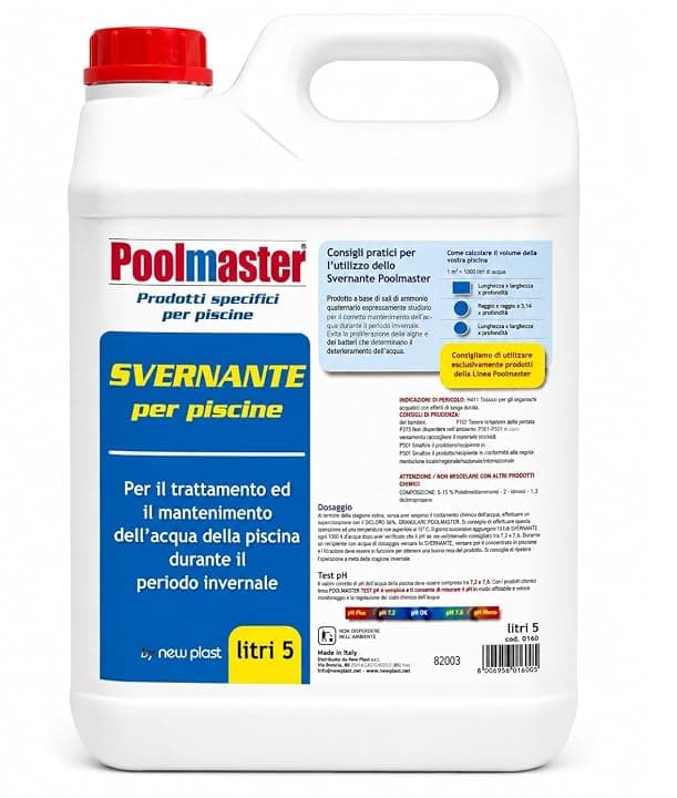 0160 Svernante Liquido per Piscina, 5 L