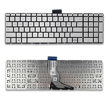 Tastiera per HP 250 G6, 15-BS, 15Q-BD, 17G-BR, 15-CC, 15-BW, 15Q-BD, 17G-BR, 15-CB, 17-BS, TPN-C129 Layout Italiano Colore Silver senza Retroilluminazione Spare Parts L91269-061 (Silver)