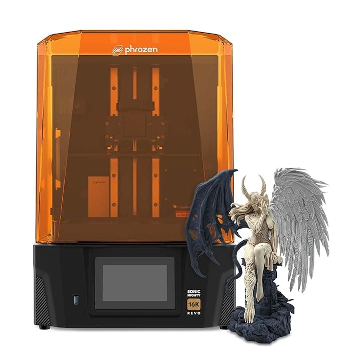 Phrozen Sonic Mighty Revo 16K Stampante 3D a Resina, LCD Mono 10.1", Risoluzione 14x19 µm, Volume 211x118x235 mm, Calibrazione Un Tocco, Rilevamento Guasti, App Multi-Stampante