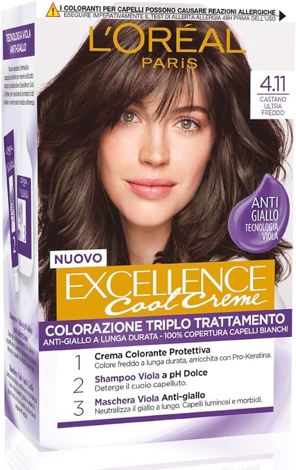 L'Oréal Paris Colorazione, Castano Ultra Freddo, 1 Unità, Confezione Da 1
