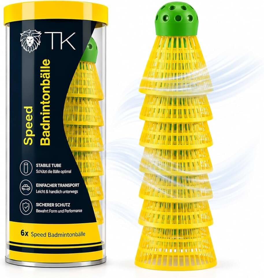 TK Gruppe Timo Klingler Sportyfits® Speedbadminton - Palline da badminton, per allenamento e competizioni e badminton, per interni ed esterni