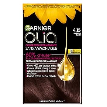 Garnier Olia - Colorazione permanente all'olio senza ammoniaca, colore: castano