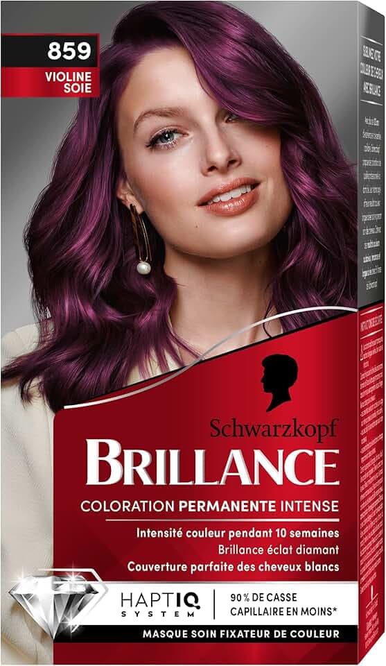 Schwarzkopf Brillance, colorazione permanente, violino seta 859 (lingua italiana non garantita)