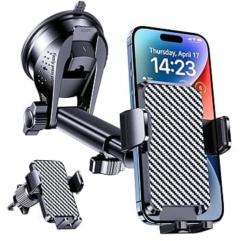 Porta Cellulare Auto [Super Aspirazione], Supporto Telefono Auto, Adatto per Parabrezza, Bocchette di Aerazione e Cruscotto, [3 in 1]Porta Telefono Rifiniture interne Adatto a tutti gli phone