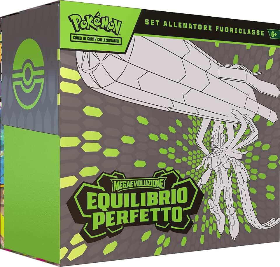 Pokémon: set Allenatore Fuoriclasse dell’espansione Megaevoluzione - Equilibrio Perfetto del GCC Pokémon (una carta promozionale a figura intera, nove buste di espansione e accessori premium)