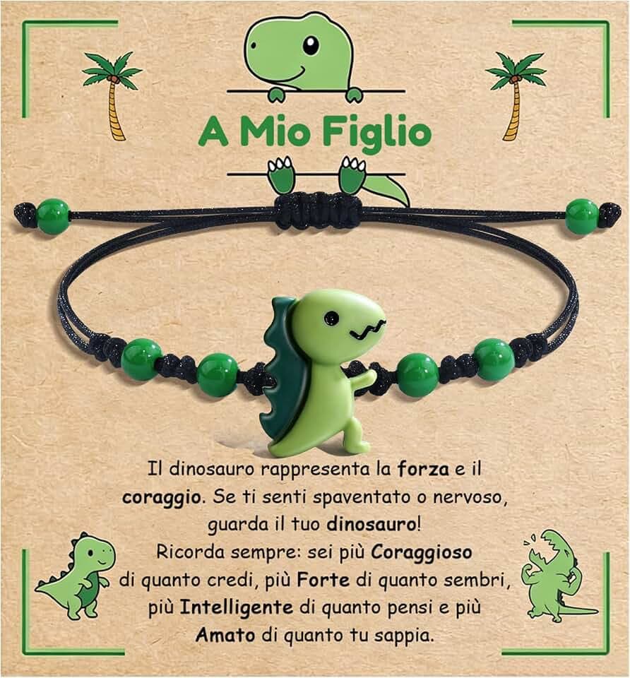 Cheerslife Bracciale Figlio Regalo per Figli di Mamma e Papà A Mio Figlio