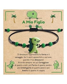 Cheerslife Bracciale Figlio Regalo per Figli di Mamma e Papà A Mio Figlio