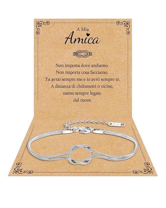 Cheerslife Regalo per Amica/Sorella/Mamma/Figlia Braccialetti Amicizia Bracciale Amicizia Donna Regalo Donna Compleanno Laurea Natale Festa della Madre