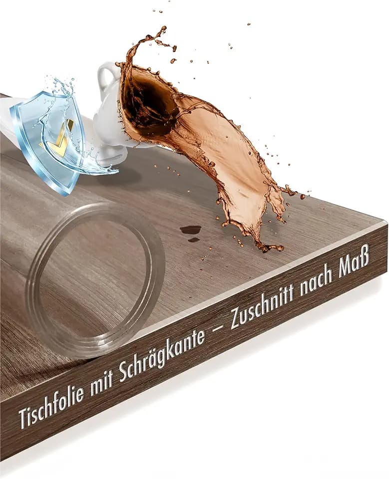 TEXMAXX pellicola trasparente per tavolo 2mm con bordo smussato - protezione tavolo pvc varie misure dimensioni - pellicolatavolo trasparente - 90 cm x 140 cm