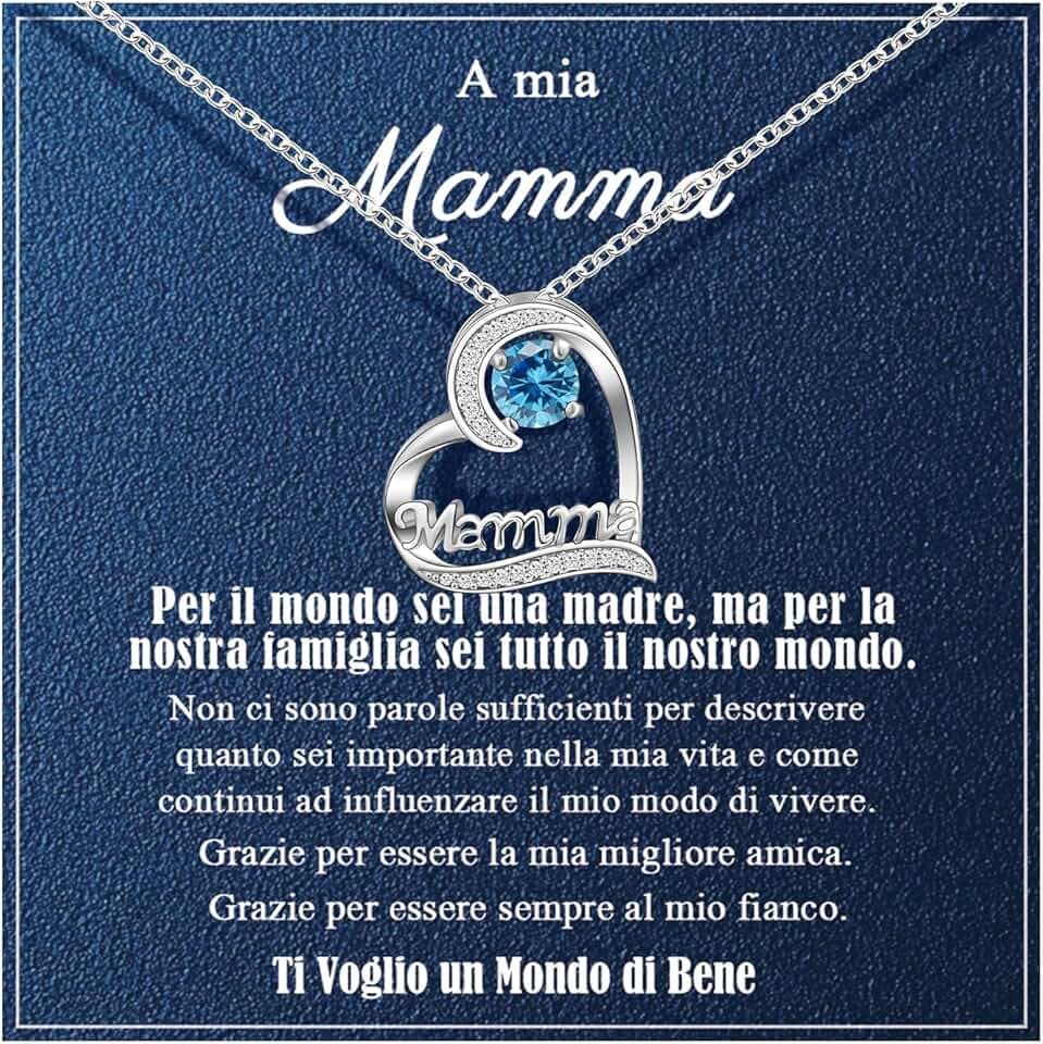 VGWON Collana per Festa della Mamma, Regalo per Mamma, Gioielli per Natale e Compleanno per Mamma