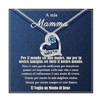 VGWON Collana per Festa della Mamma, Regalo per Mamma, Gioielli per Natale e Compleanno per Mamma