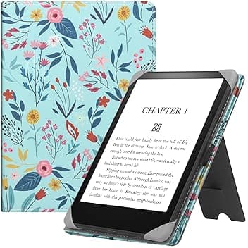 HGWALP Custodia universale per 6-7 pollici eReaders, Folio Stand Cover con cinturino compatibile con Kindle Paperwhite/Colorsoft/Kobo/Tolino/Pocketbook/Sony 6" 6.8" 7" E-Book Reader-SPB ClimatePartner certified