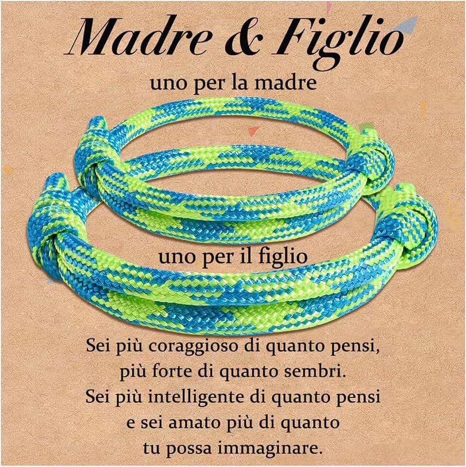 Cheerslife Bracciale Madre e Figlia/Figlio Bracciale Mamma e Figlia/Figlio