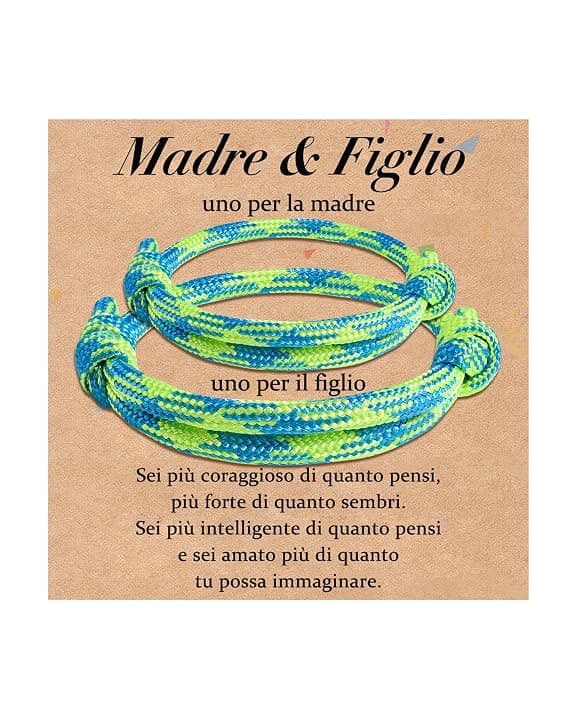 Cheerslife Bracciale Madre e Figlia/Figlio Bracciale Mamma e Figlia/Figlio