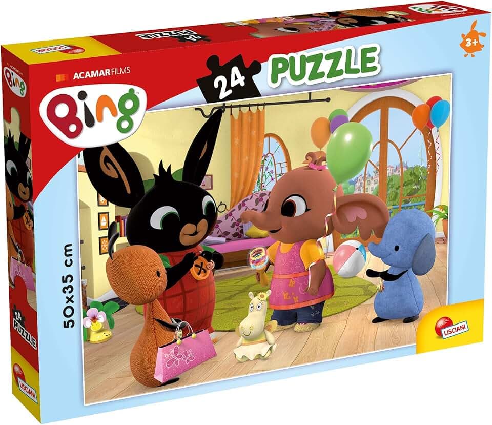 Liscianigiochi Bing Facciamo Festa Gicoco Per Bambini Puzzle, 77960, Multicolore, 24 Pezzi