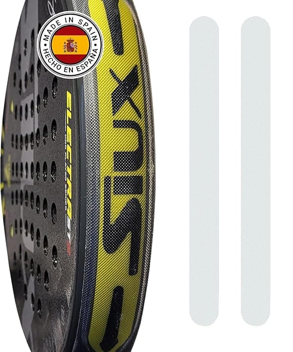 Protezione Racchetta Padel - Protettore Racchette Padel Trasparente 35 x 370 mm Leggero, Ruvida e Durevole - Padel Accessori - Made in Spagna - Confezione da 2 Pezzi