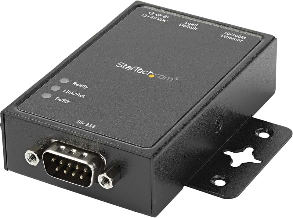StarTech.com Convertitore Ethernet seriale RS232 a IP a 1 porta - Alluminio