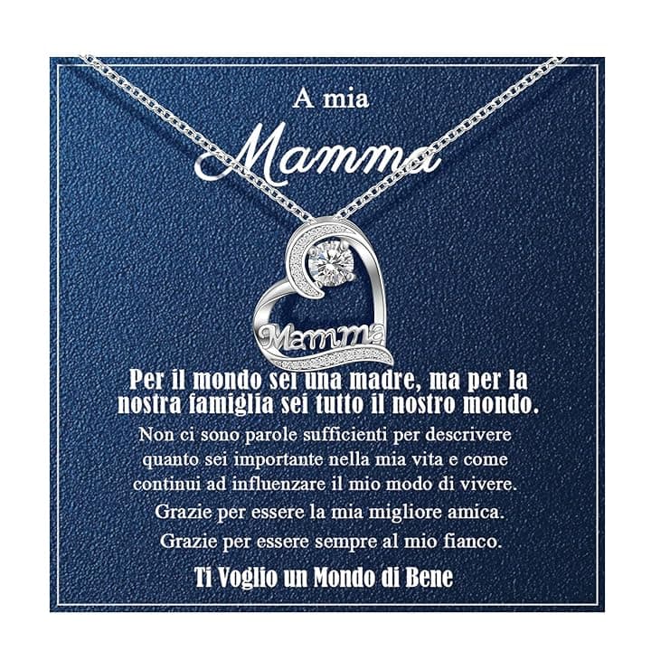 VGWON Collana per Festa della Mamma, Regalo per Mamma, Gioielli per Natale e Compleanno per Mamma