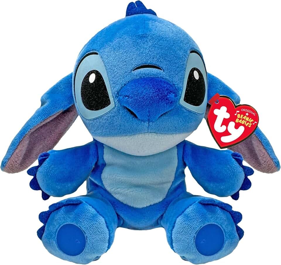 TY Floppy - Collezione Disney Lilo&Stitch, Stitch, Morbido Peluche da Collezionare, Idea Regalo per Grandi e Piccini - 20 cm - T44012