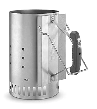 Weber Fireplace Starter - Grande (32 cm di Altezza), Starter per BBQ con 2 Maniglie, Ideale per Le Griglie a carbonella con Un Diametro di almeno 47 cm, Aiuto per l'accensione - (7416)