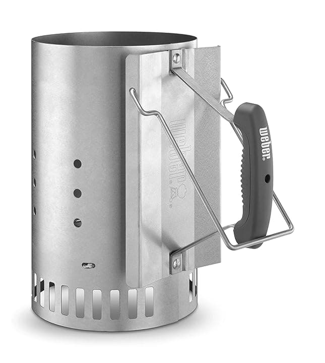Weber Fireplace Starter - Grande (32 cm di Altezza), Starter per BBQ con 2 Maniglie, Ideale per Le Griglie a carbonella con Un Diametro di almeno 47 cm, Aiuto per l'accensione - (7416)