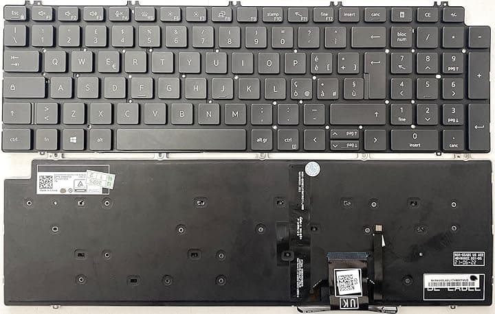 Tastiera Italiana per dell Precision 7550 7560 7750 7760 - M8M7D RETROILLUMINATA