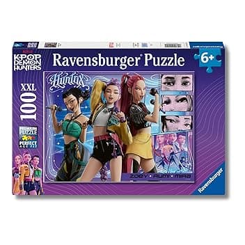 Ravensburger - Puzzle K-Pop Demon Hunters, 100 Pezzi XXL - Puzzle Bambini 6 Anni, Collezione K-Pop Demon Hunters, Giochi Educativi e Divertenti, Idee Regalo