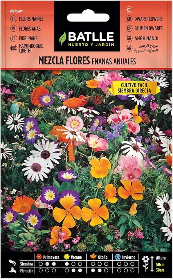 Semillas Batlle - Mix di Fiori Nani annuali, Multicolore