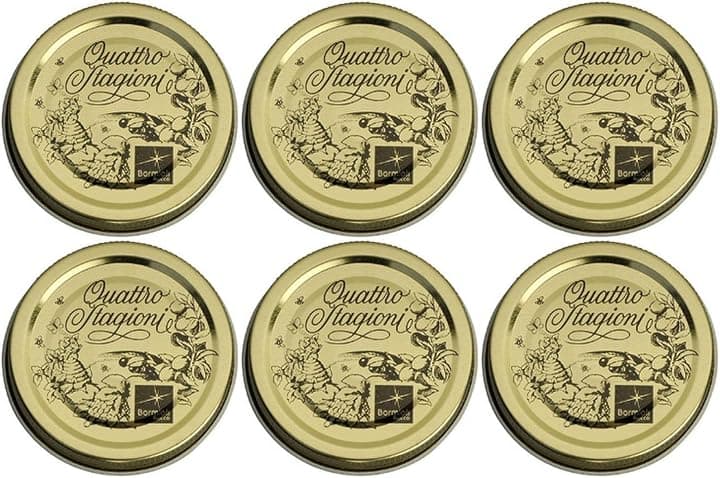 Bormioli Rocco: "quattro stagioni coperchi * 7 cm (70 mm) Diametro (confezione da 6)