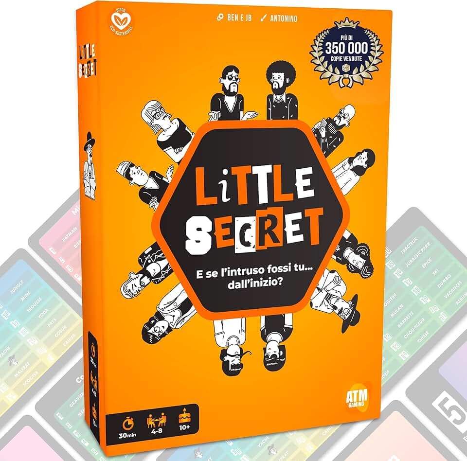 ATM Gaming Little Secret - Giochi da tavolo - Gioco di Bluff, Creatività e di Sospetto - Divertente gioco da tavolo per bambini e adulti - Giochi di Società