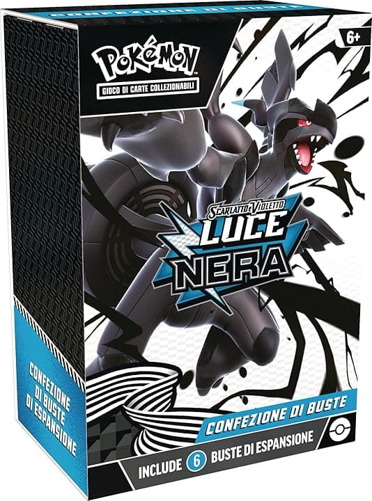 Pokémon: confezione di buste dell’espansione Scarlatto e Violetto - Luce Nera del GCC Pokémon (sei buste di espansione)