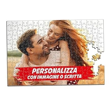 t-shirteria - Puzzle Personalizzato con Foto - Incorniciabile - Idea Regalo per Festa della Mamma, Anniversario e Compleanno - Stampa in HD - Disponibile in 180, 360 e 500 pezzi