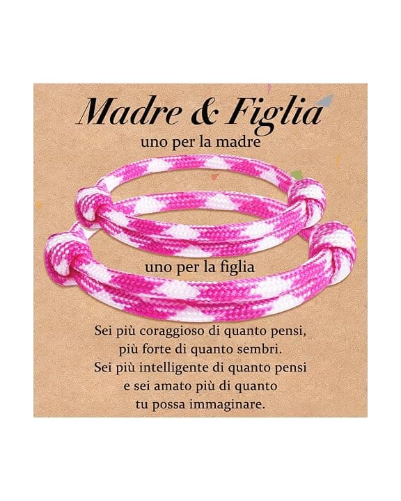 Cheerslife Bracciale Madre e Figlia/Figlio Bracciale Mamma e Figlia/Figlio