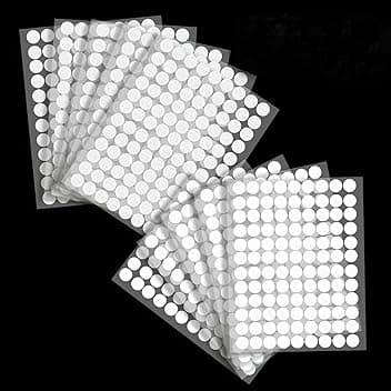 Oderra 1080 pezzi di adesivi rotondi da 10 mm, 540 paia di punti autoadesivi rotondi da 10 mm, per fai da te, artigianato, ecc