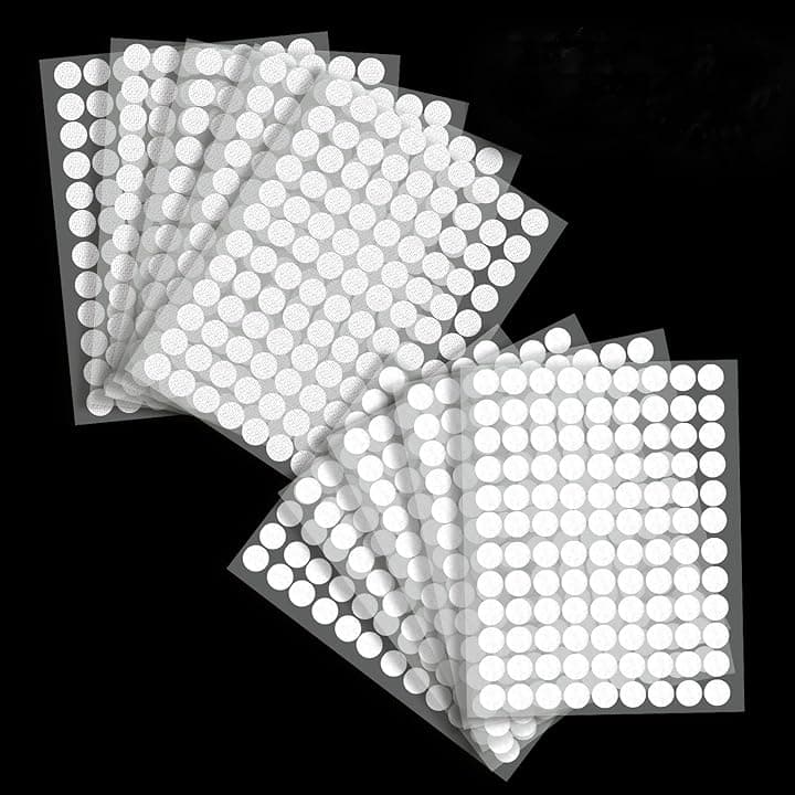 Oderra 1080 pezzi di adesivi rotondi da 10 mm, 540 paia di punti autoadesivi rotondi da 10 mm, per fai da te, artigianato, ecc