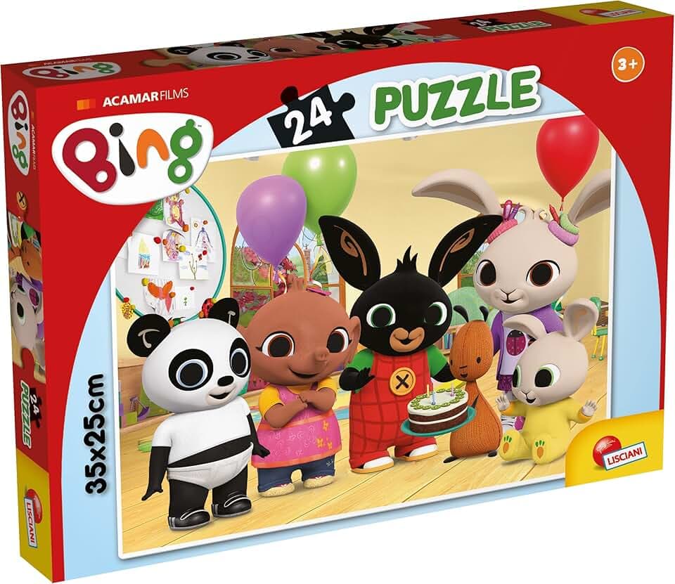 Liscianigiochi Bing Puzzle M-Plus 24, Happy Birthday, 99429