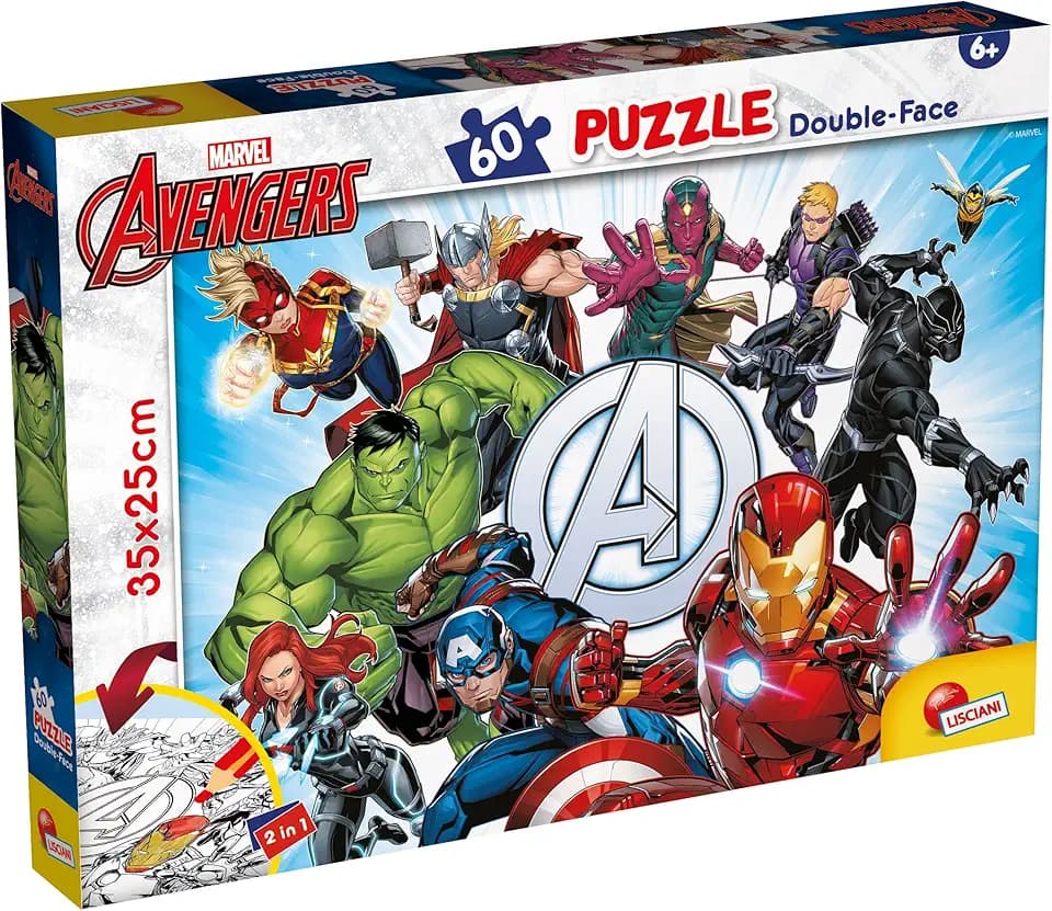 Liscianigiochi Marvel Puzzle DF M-Plus 60 Avengers, 99658