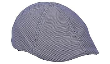 Coppola Uomo Estiva in Cotone Leggero – Berretto Stile Inglese a 6 Spicchi con Visiera Corta ed Elastico – Taglie 56, 58, 60 – Disponibile in Beige o Blu