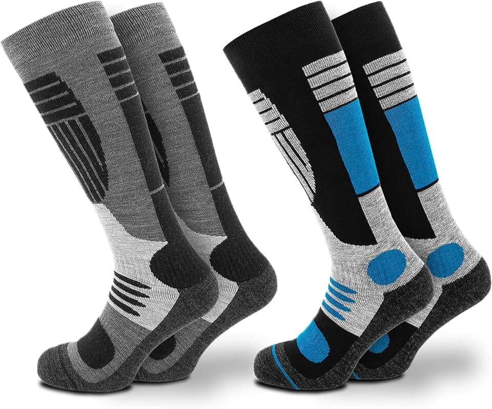 Occulto Calze da Sci Uomo pacco da 2, pacco da 4 (modello: Felix) OEKO-TEX STANDARD 100