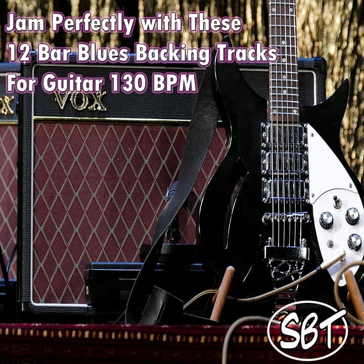 12 Bar Blues Guitar Jam Backing Tracks in A Major