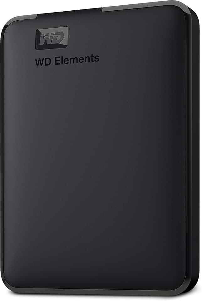 WD 5TB Elements Hard Disk Esterno Portatile, USB 3.2 Gen 1 SuperSpeed/USB 3.0, Espandibilità plug-and-play, Formatto per Windows, Nero