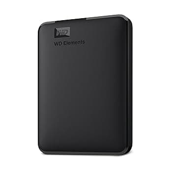 WD 5TB Elements Hard Disk Esterno Portatile, USB 3.2 Gen 1 SuperSpeed/USB 3.0, Espandibilità plug-and-play, Formatto per Windows, Nero