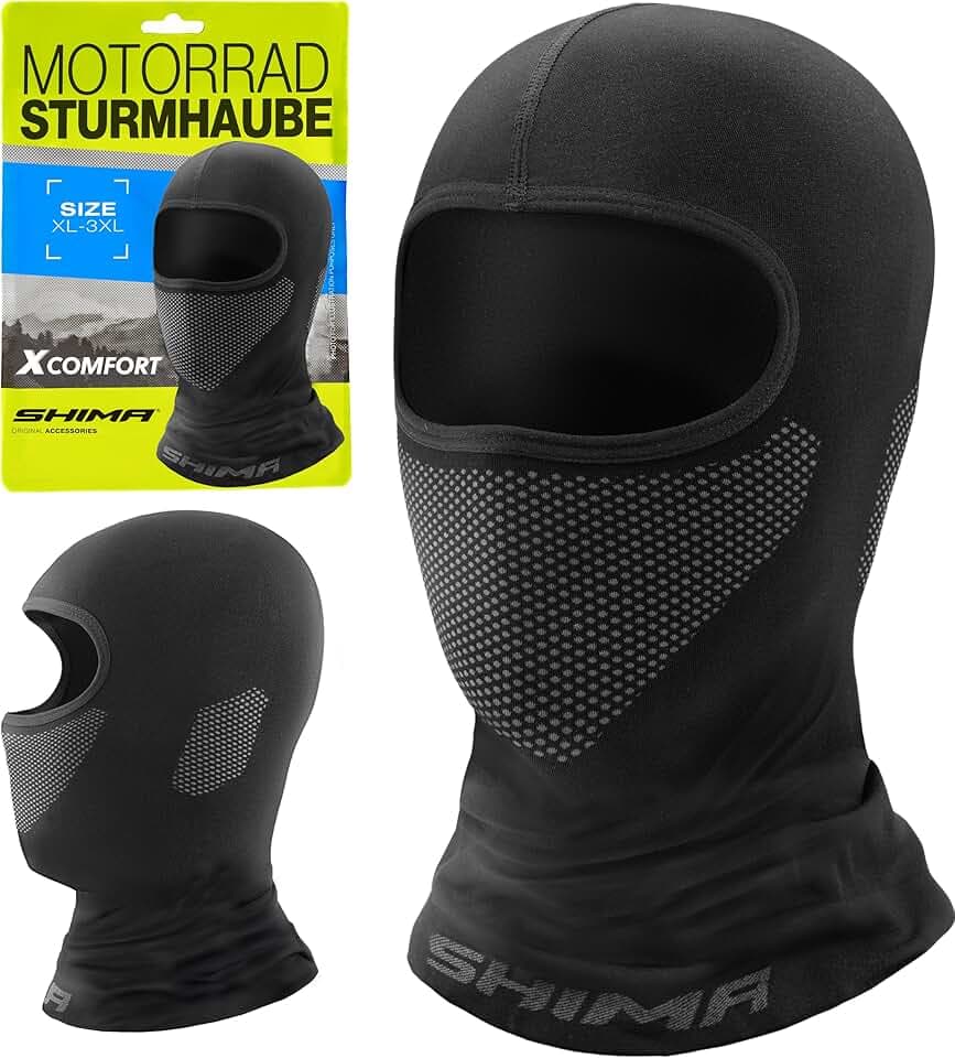 SHIMA X-Comfort Passamontagna Moto Estivo Uomo Donna Balaclava Sottocasco Invierno Mask Traspirante Elastico