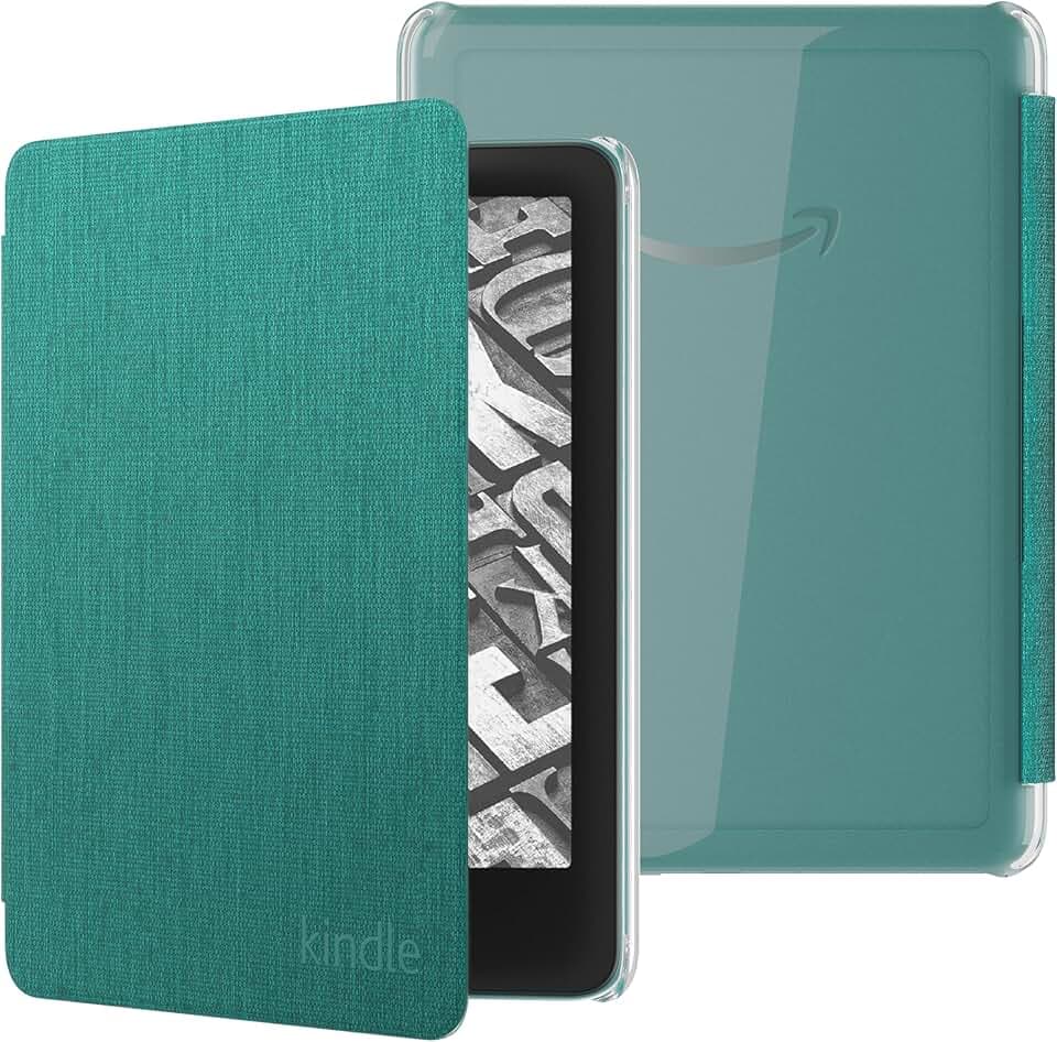Nuova custodia in tessuto con il retro trasparente per Kindle Paperwhite (modello 2024) e Kindle Colorsoft Signature Edition