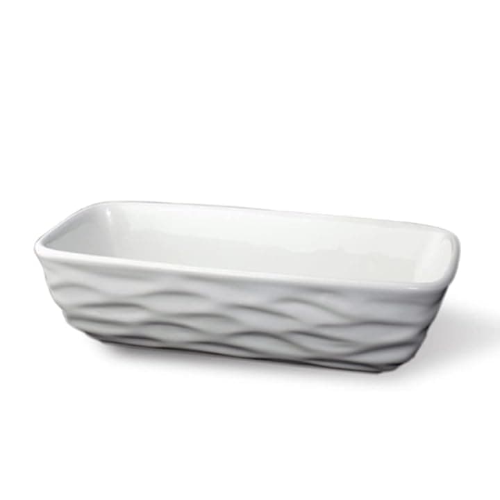Martini Spa - Il Coccio - Umidificatore in Ceramica, Forma di vaschetta Rigata, Colore Bianco, 20x5,5x8,5 cm, 420g, 1 unità