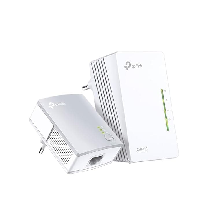 TP-Link TL-WPA4220 KIT Powerline Kit AV600Mbps e Wi-Fi 300Mbps, Homeplug AV2, Porte Ethernet, Plug & Play, Compatibile con Router, Tecnologia Powerline Avanzata, Facile Gestione