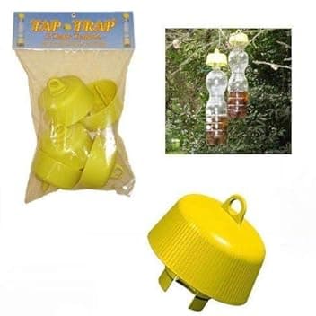 TAP-TRAP® - Il Tappo Trappola - La Vera Esca Ecologica - Confezione da 5 Pcs - Trappola per Insetti, Mosche, Zanzare, Vespe e Calabroni
